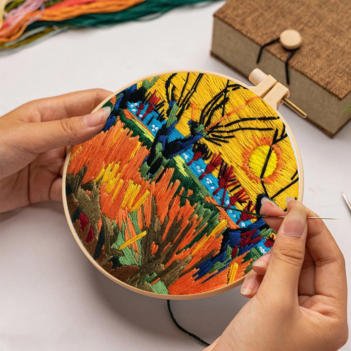 Rubbyoo Stickset – Van Gogh-Gemälde, Sonnenmuster - image 2