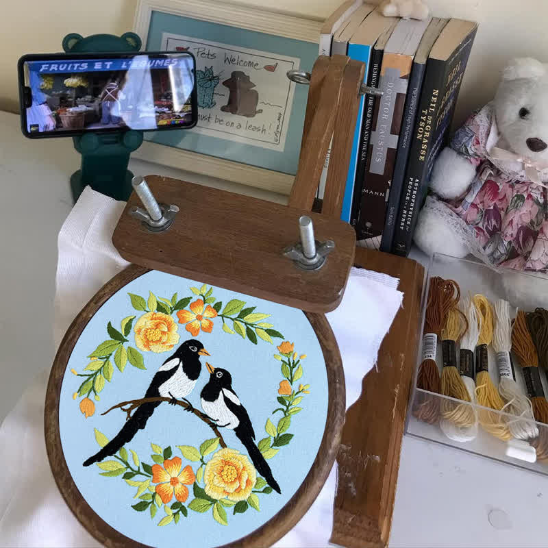 Rubbyoo Stickset - Liebesvögel und Blumen - image 9