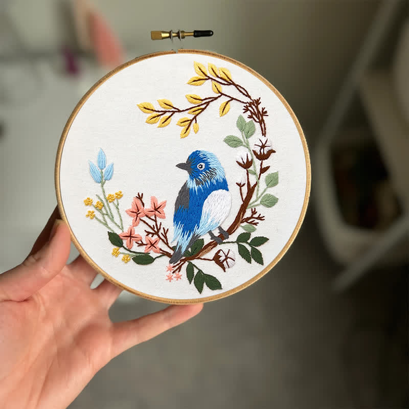 Rubbyoo Stickset – Frühlingsblaue Vögel - image 3