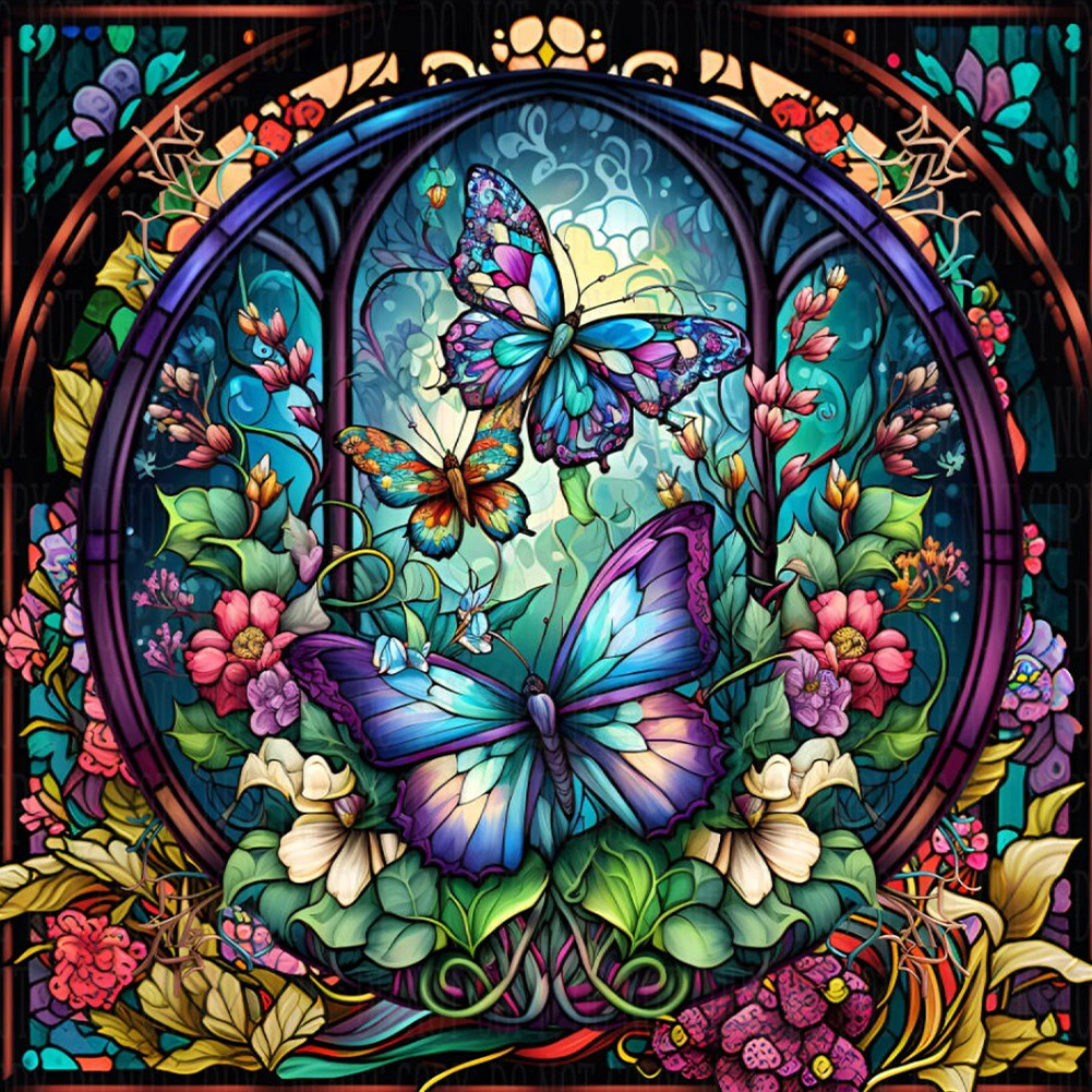 Schmetterlingsschild - Holzpuzzle - A2 - Geschenkverpackung aus Holz - image 1