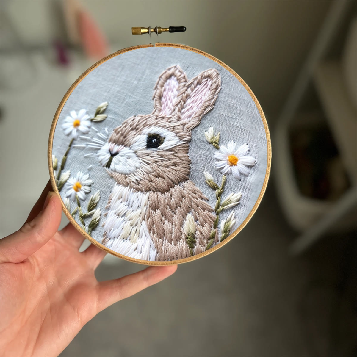 Rubbyoo Stickset – Gänseblümchen-Häschen - image 3