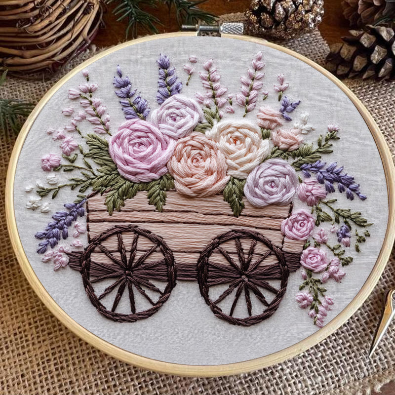 Rubbyoo Stickset - Blumenwagen | DIY Bastelsets Cozy Crafts - image 7