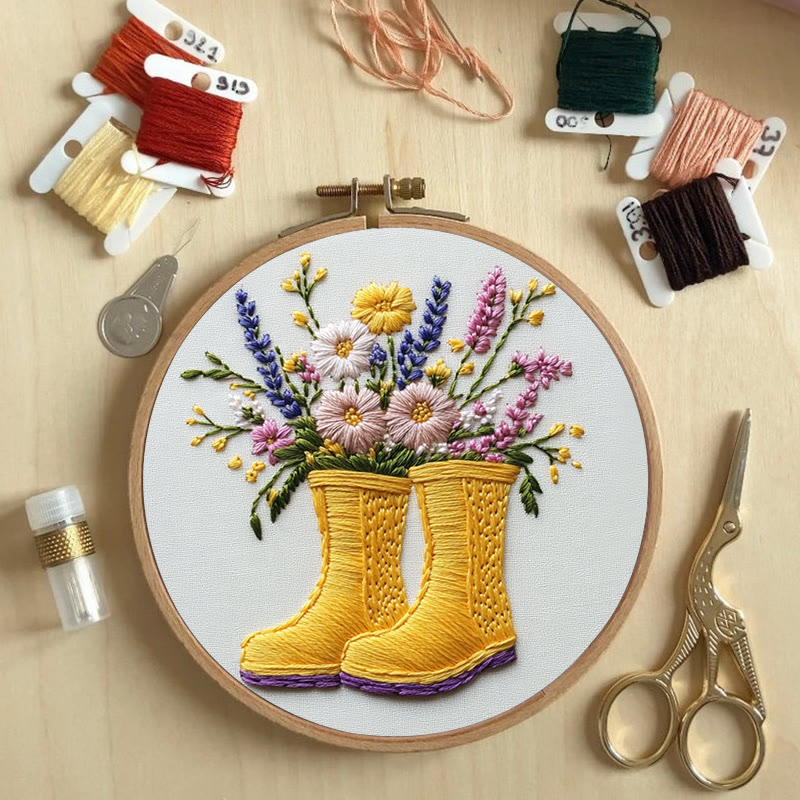 Rubbyoo Stickset - Boots of Bloom | Für Bastelliebhaber DIY Bastelsets - image 4