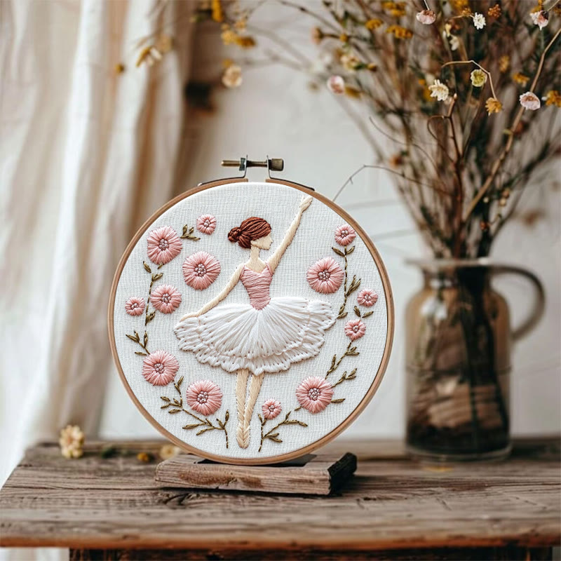 Rubbyoo Stickset - Graceful Blooms | DIY-Set für Frauen, Handstich - image 2