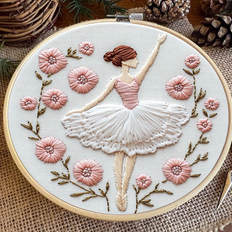 Rubbyoo Stickset - Graceful Blooms | DIY-Set für Frauen, Handstich - image 8