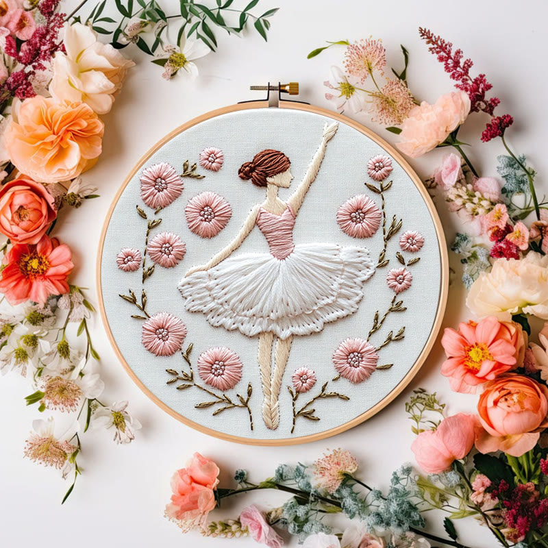 Rubbyoo Stickset - Graceful Blooms | DIY-Set für Frauen, Handstich - image 7