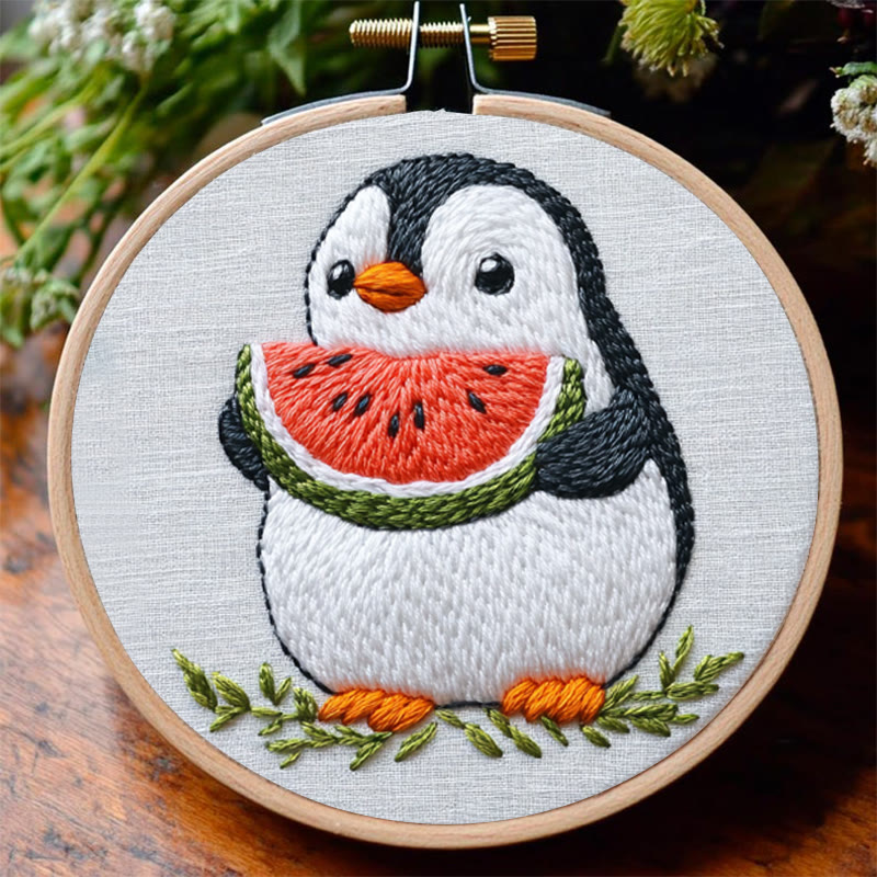 Rubbyoo Stickset - Entzückender Pinguin | Handarbeit für Anfänger - image 2