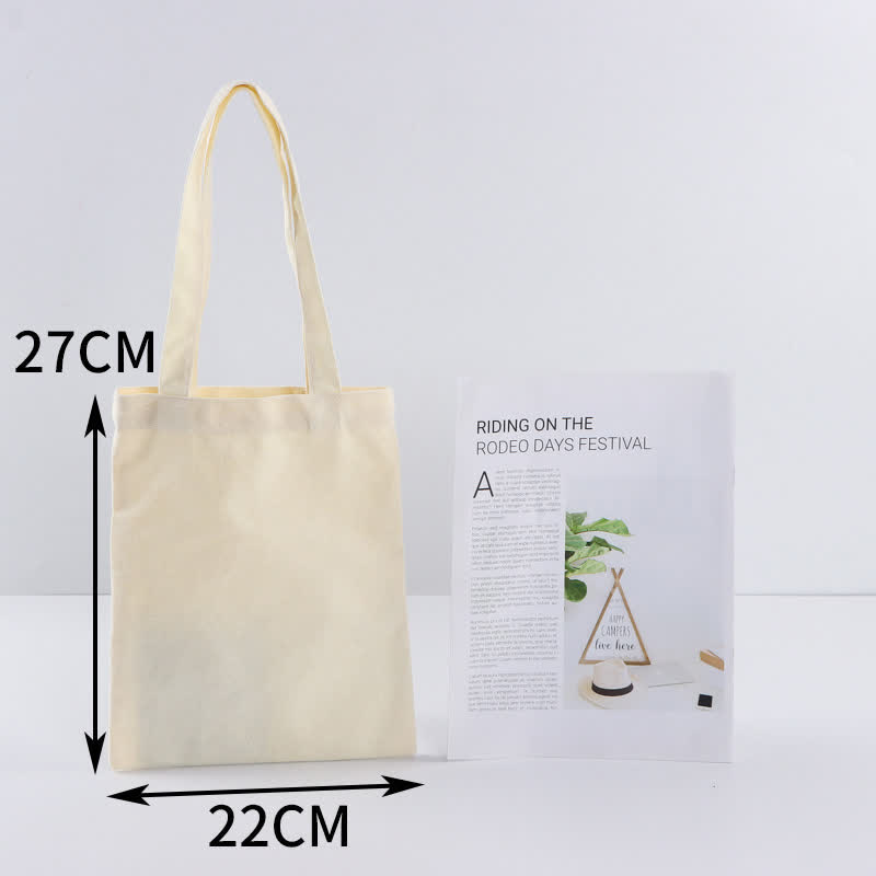 Leere Canvastasche zum Besticken | Kreatives Design - 22*27cm - Beige - image 3