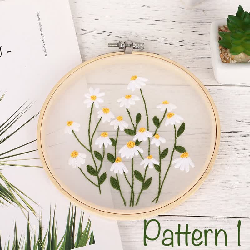 Stickset für Anfänger | Nadelspitze, DIY-Bastelset für Erwachsene - Muster1 - image 2