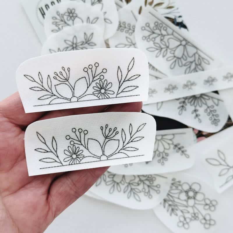 Floral Stick- und Stichstickmuster | Stickerei für Kleidung - image 1