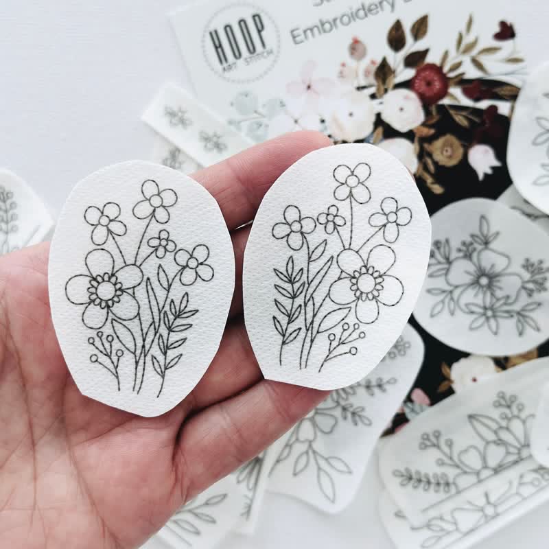 Floral Stick- und Stichstickmuster | Stickerei für Kleidung - image 2