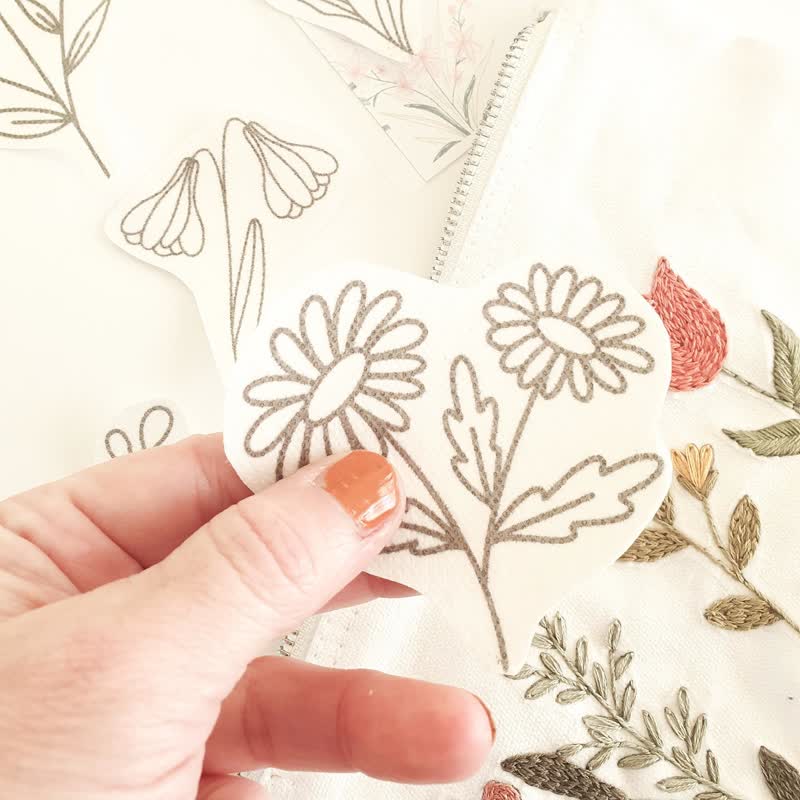 Stickmuster mit blühenden Blumen | Stickerei für Kleidung - image 3