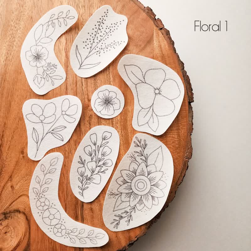 Botanische Stickmuster | Stickerei für Kleidung - Blumen 1 - image 3