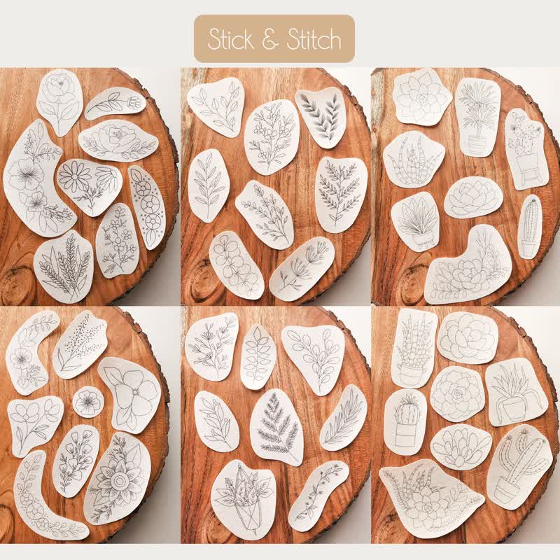 Botanische Stickmuster | Stickerei für Kleidung - image 7