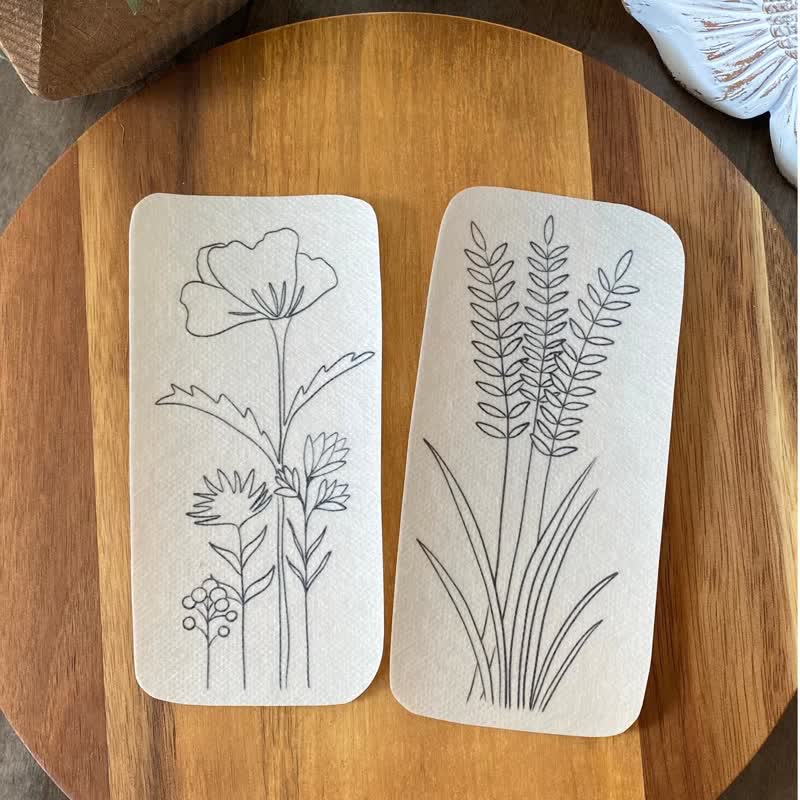 Stickmuster mit großen, schmalen Blumen | Stickerei für Kleidung - image 4