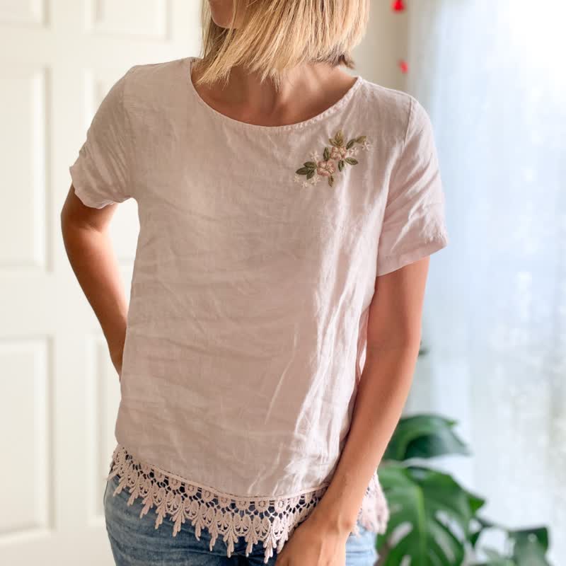 Blumen Stick- und Stichstickmuster | Stickerei für Kleidung - image 6