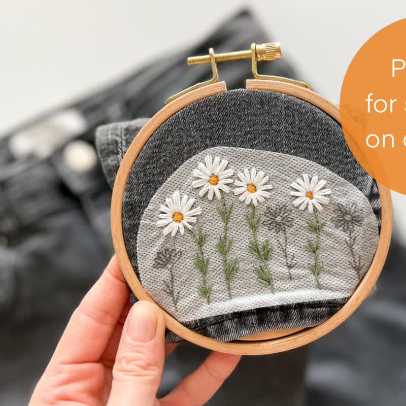 Blumen Stick- und Stichstickmuster | Stickerei für Kleidung - image 7