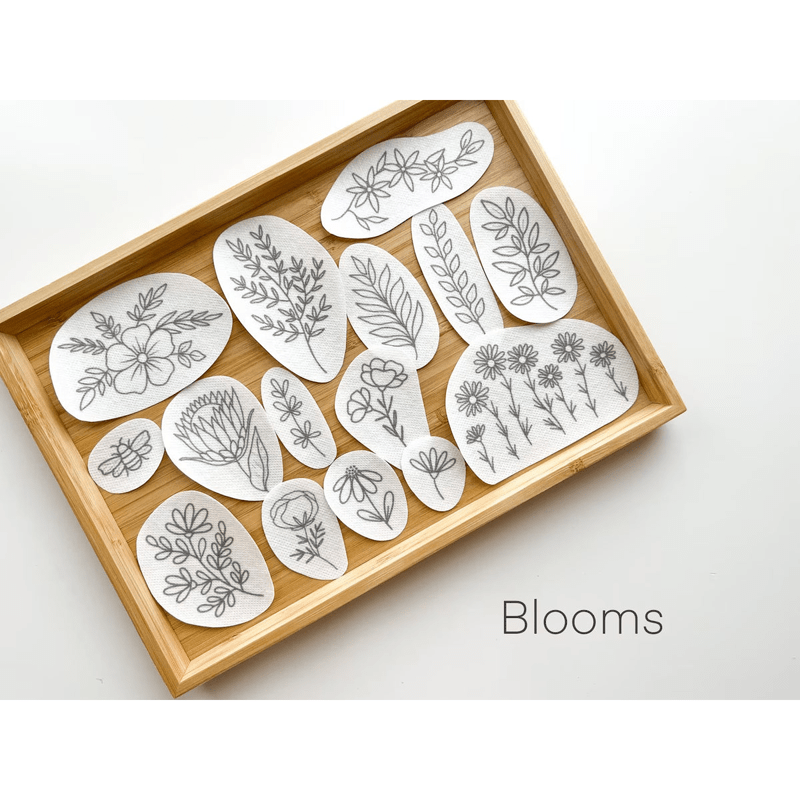 Blumen Stick- und Stichstickmuster | Stickerei für Kleidung - Blüten - image 2