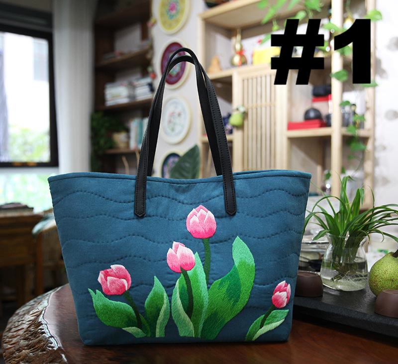 Handgemachtes Schultertaschen-Set | Einzigartige große Tragetasche | Nadel-Handarbeitsgeschenk - #1 - image 2
