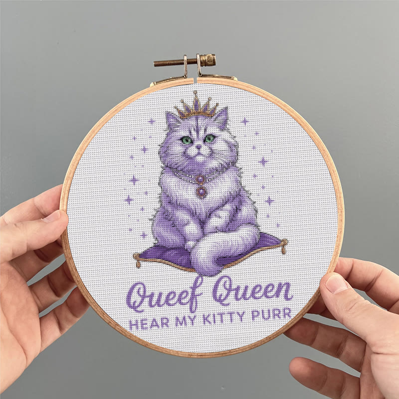 Kreuzstich-Set – Elegante Katze | Schöne Tier-Dekorationskunst | Perfektes Kunsthandwerk für Katzenliebhaber - image 9