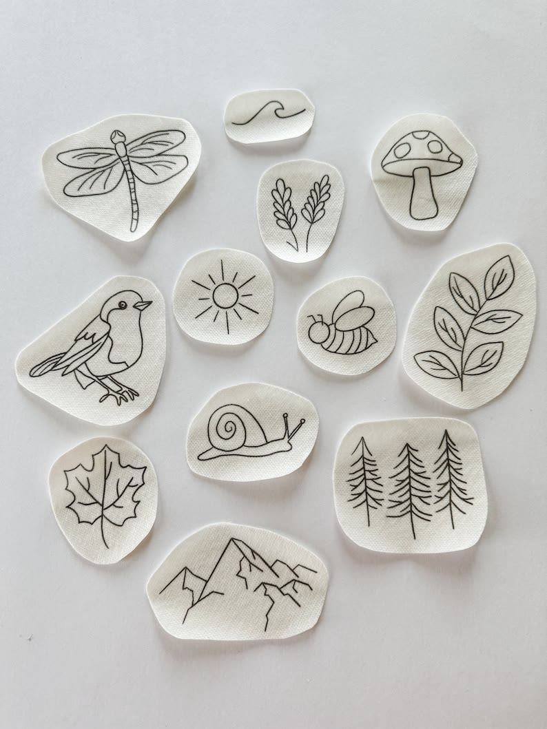 Stickmuster mit Insekten- und Tiermotiven – perfekt für bestickte Kleidung | DIY-Stickereien - 12 Stück - image 3