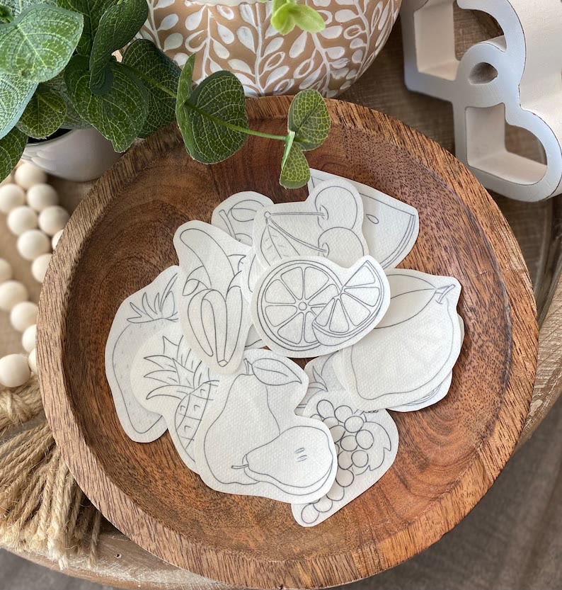 Stickmuster der Obstserie – Hübsches Stickmuster | Ideal für DIY-Stoffe - 12 Stück - image 2