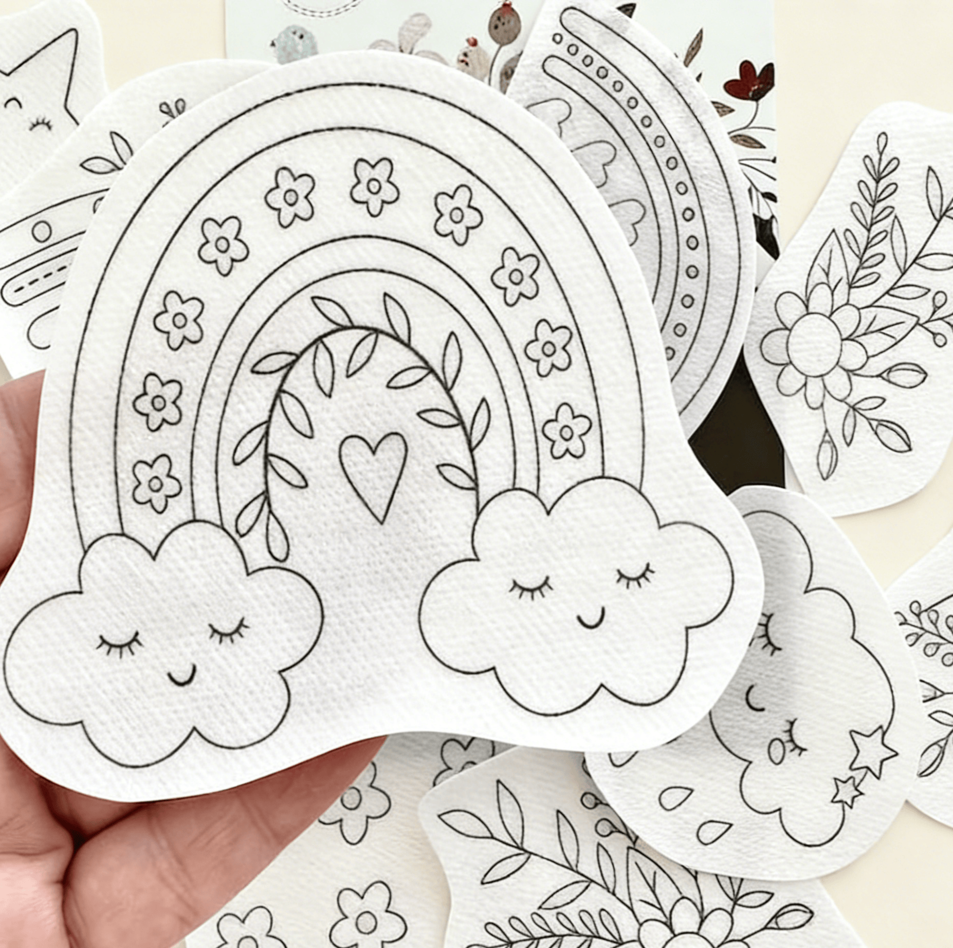 Blumen-Regenbogen-Stickmuster | DIY-Geschenkidee | Kreatives Stickprojekt - image 3