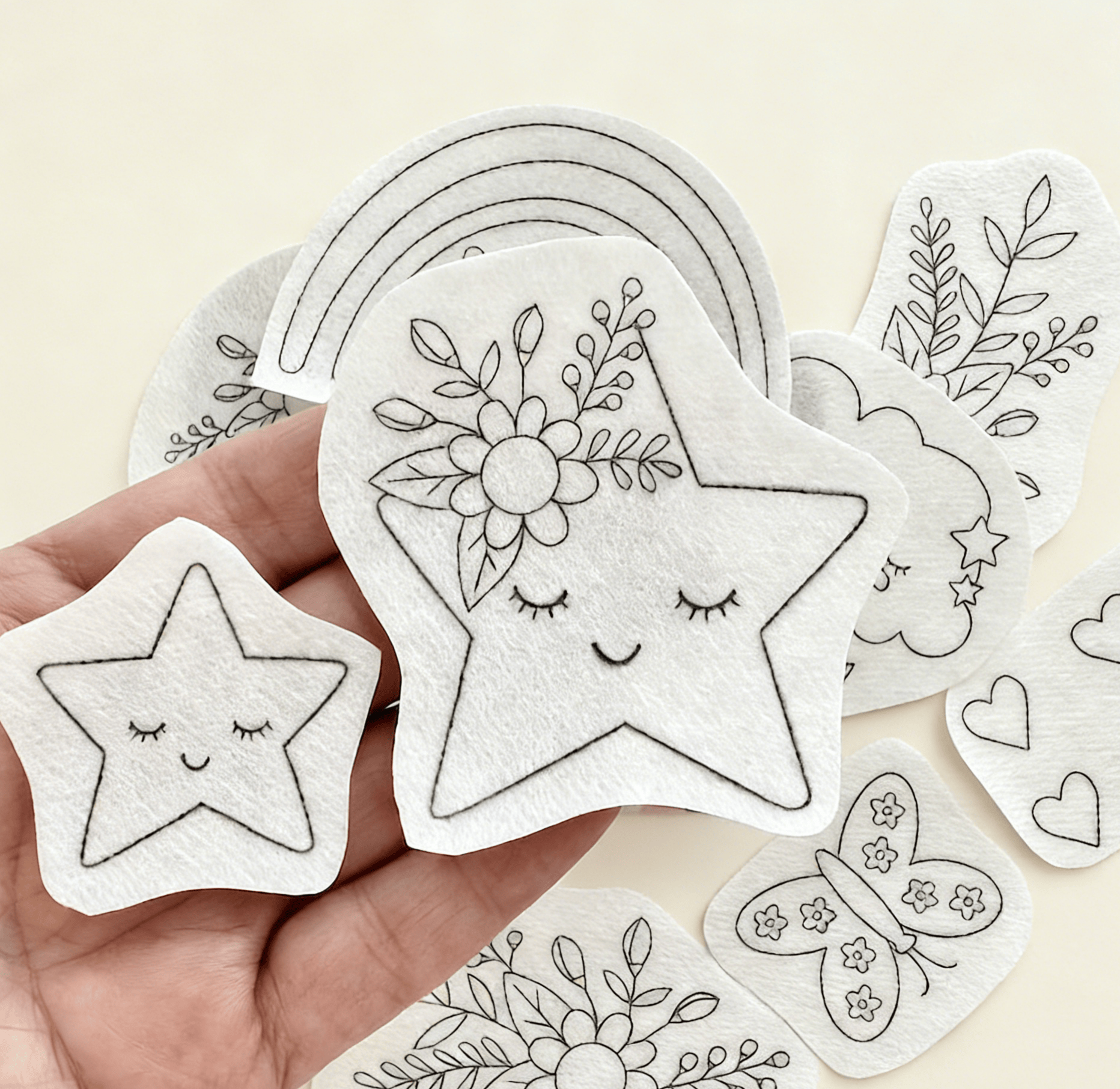 Blumen-Regenbogen-Stickmuster | DIY-Geschenkidee | Kreatives Stickprojekt - image 2