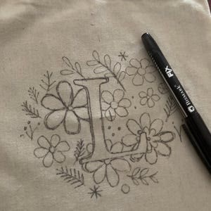 Blumenalphabet-Stickmuster | DIY-Bastelidee | Perfektes Geschenk für Stickbegeisterte - image 3