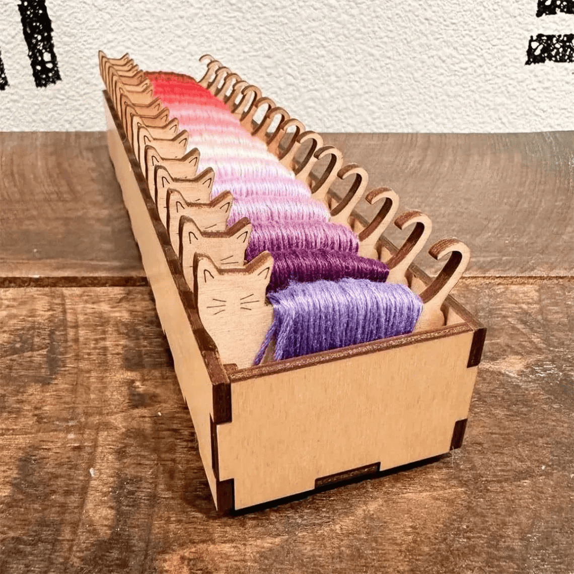 Stickgarnspulen aus Holz – Niedliches Tiermuster | Stickgarnhalter | Geschenkidee für Handarbeitsbegeisterte - image 4