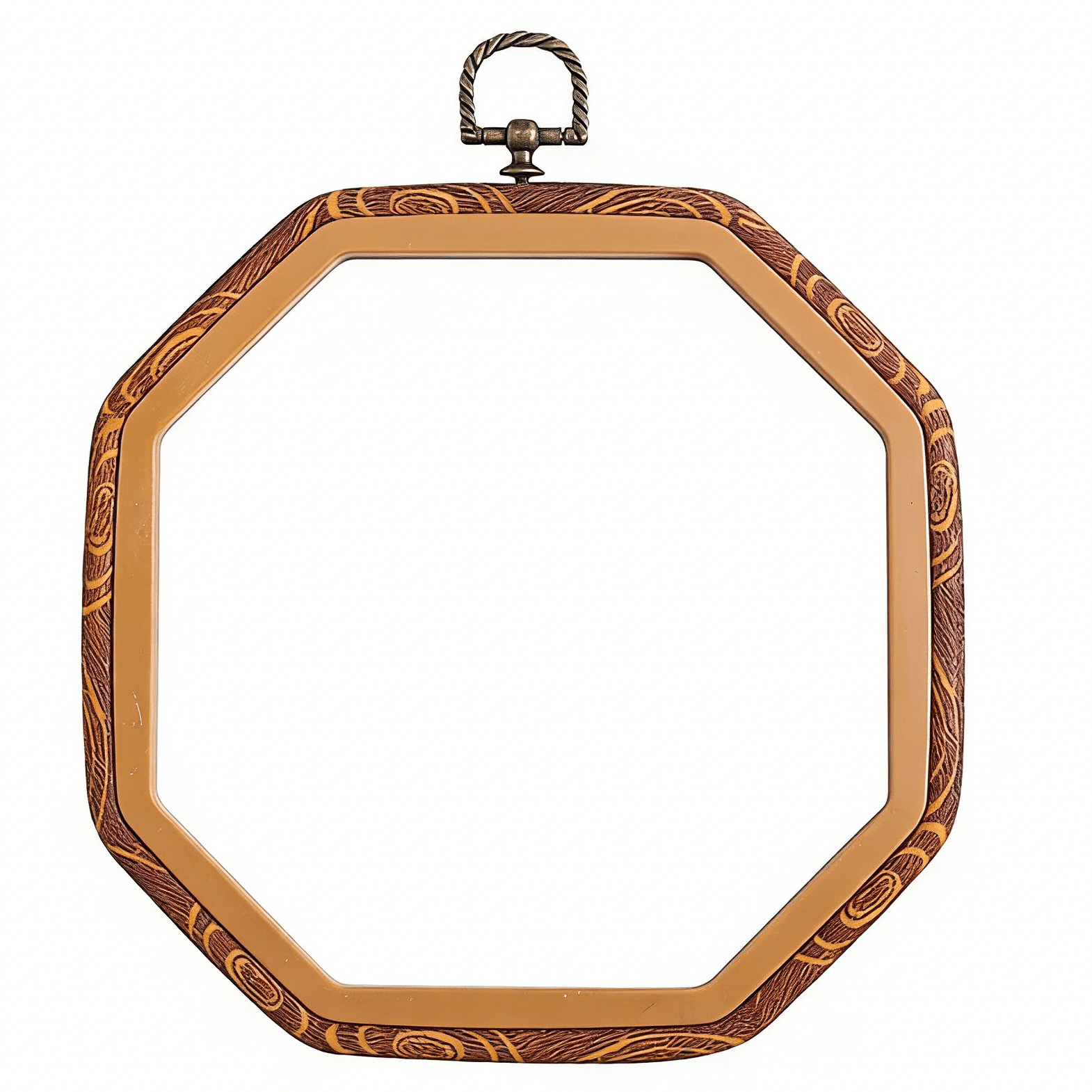 Quadratischer Stickrahmen – Dekorativer Kreuzstichrahmen | Stickzubehör | Geschenk für Handarbeitsbegeisterte - 18 x 18 cm (achteckig) - 2 Stück - image 4