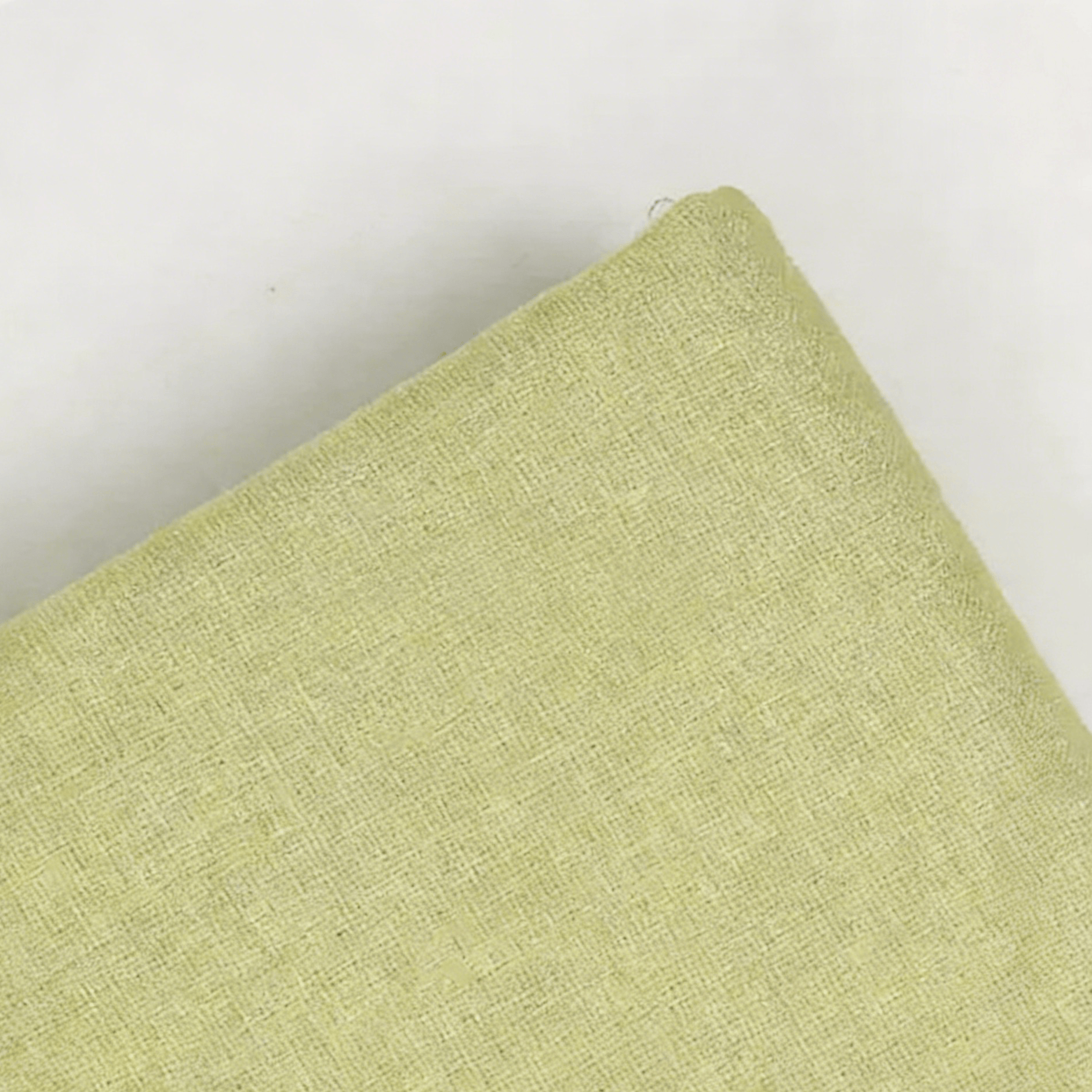 Bestickter Leinenstoff – Buntes Stickgewebe | Perfekt für DIY-Nähprojekte - 30 x 30 cm - Hellgrün - image 4