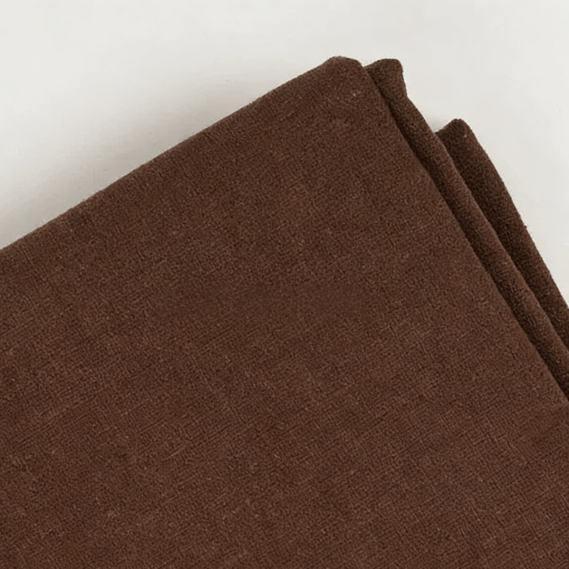 Bestickter Leinenstoff – Buntes Stickgewebe | Perfekt für DIY-Nähprojekte - 30 x 30 cm - Rotbraun - image 8