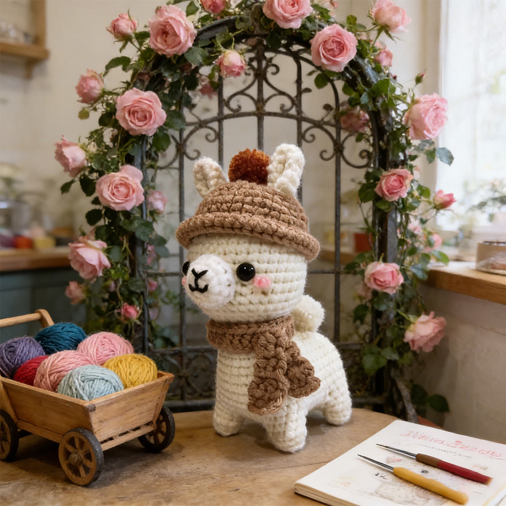 DIY-Häkelset für ein Lama – Weiche Tierpuppe | Schönes Geburtstagsgeschenk - image 2