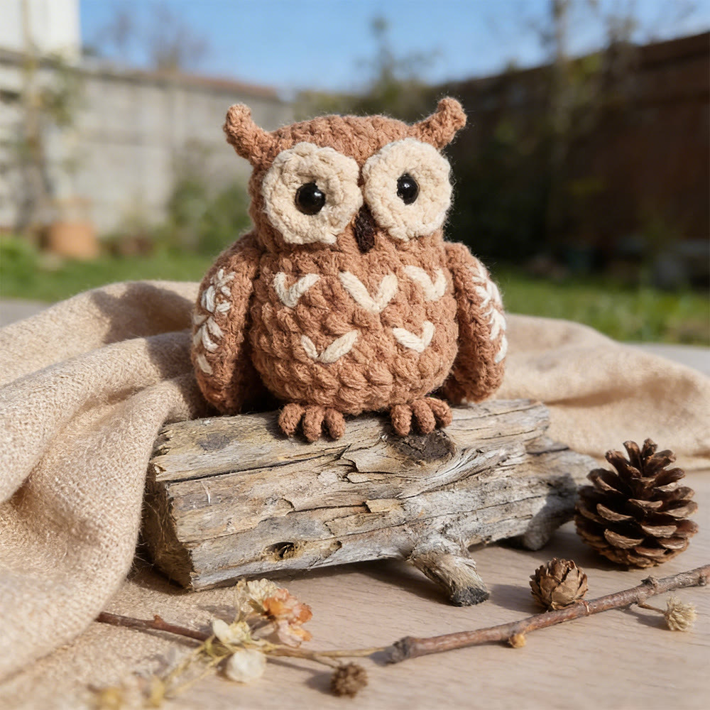 DIY-Häkelset „Eulen-Serie“ – Plüschtier-Set | Nähprojekt für Kinder - image 2