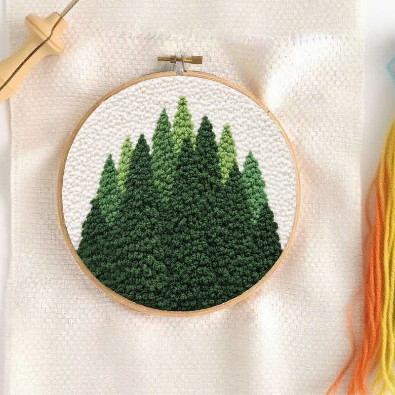 Nadelspiel-Set „Immergrüner Kiefernwald“ – Einfache Bastelidee | Natürliche Wohnaccessoires - image 3