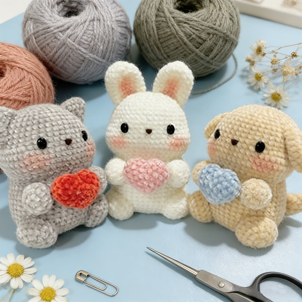 DIY-Häkelset mit Tiermotiven – Niedliches Tierspielzeug | Schönes Häkelgeschenk - image 1