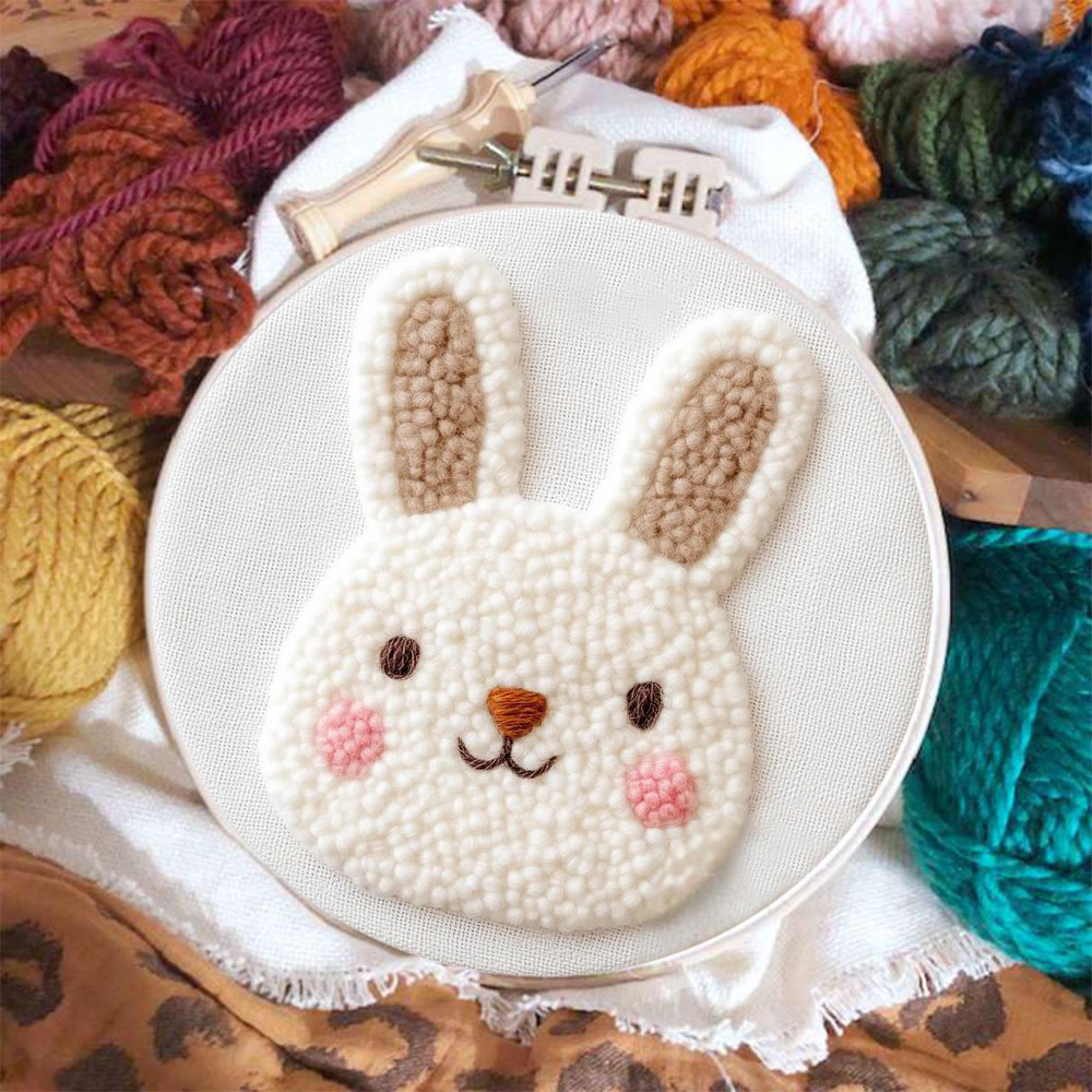 Bastelset „Porträt eines molligen weißen Hasen“ – Kinderfreundliches DIY-Projekt | Osterüberraschung - image 3