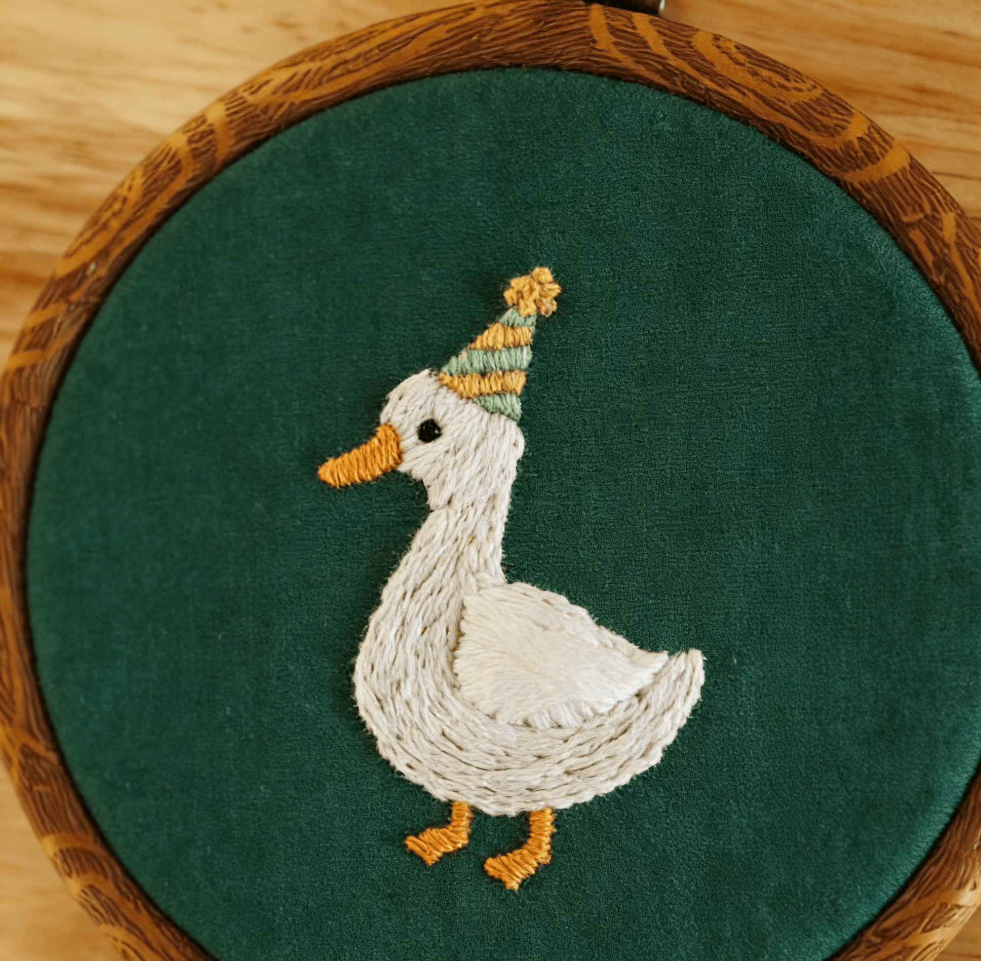 Gänse-Stickmuster | Tierstickerei zum Selbermachen | Handgefertigte Nadelkunst - image 5