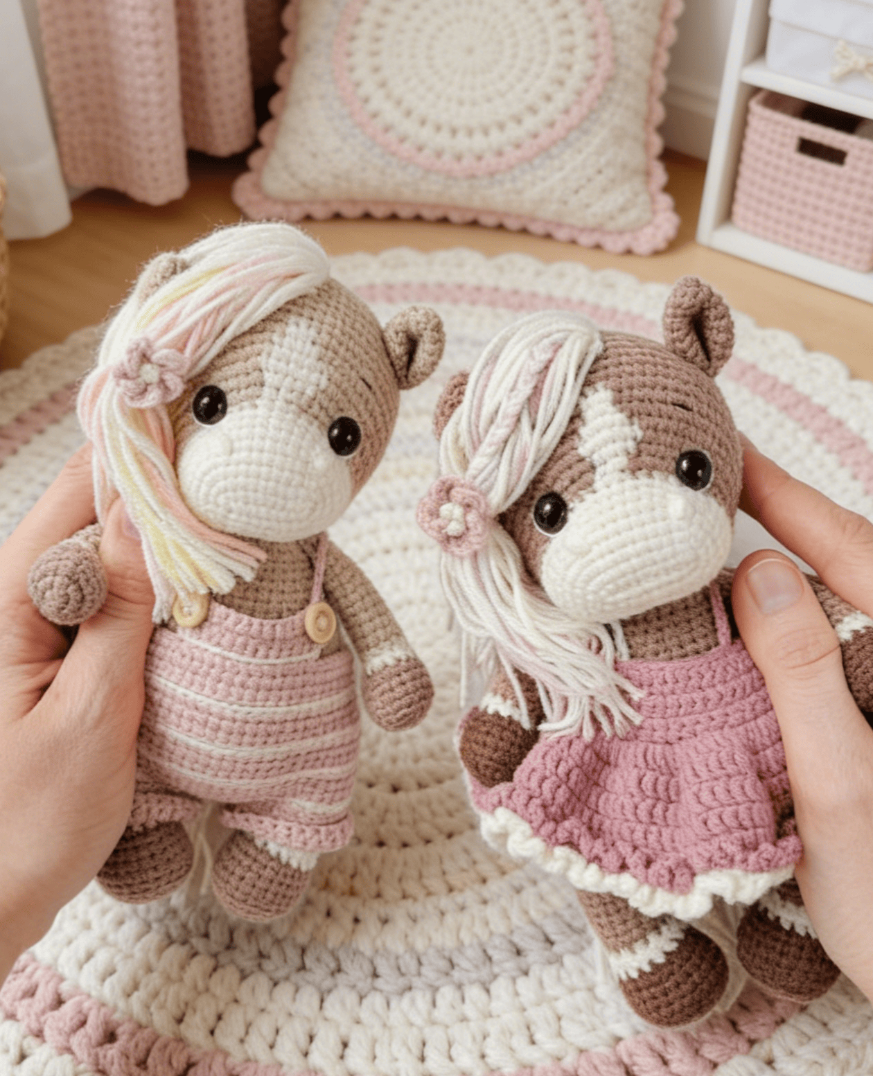 DIY-Häkelset für ein niedliches Pony – Plüschtier mit Kleidung | Einzigartiges Geburtstagsgeschenk - image 1