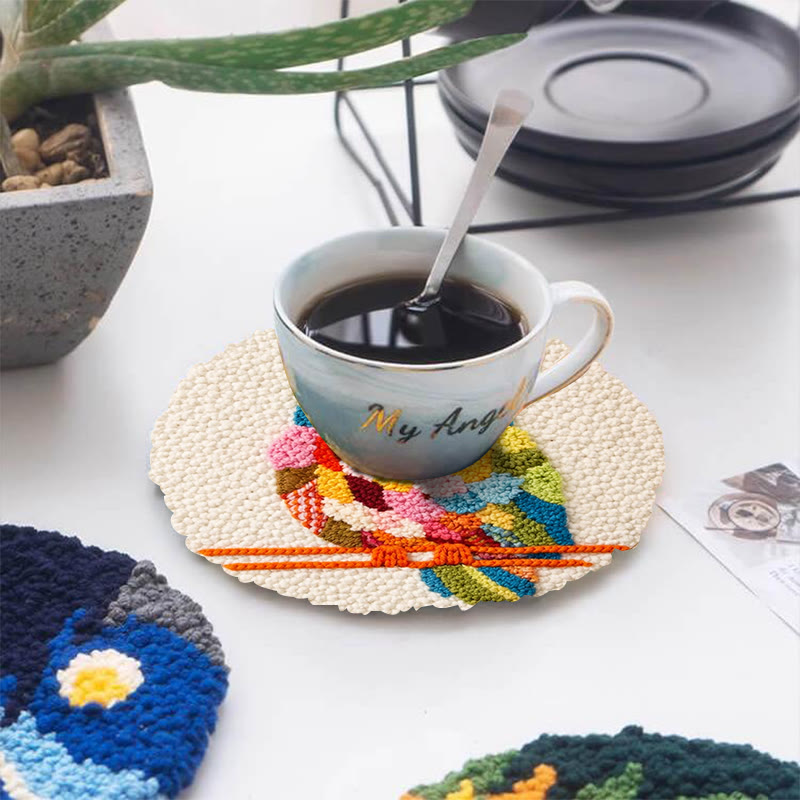 Buntes Eulen-Punch-Needle-Set – Handgefertigte Kunstprojekte | Hübsche Tier-Dekoration für Zuhause - image 9