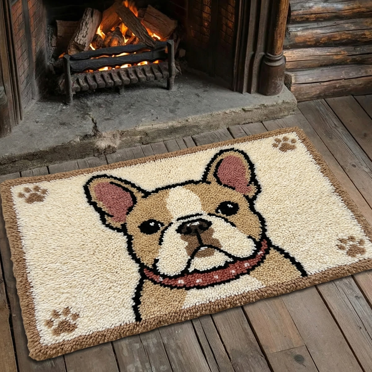 Rubbyoo Knüpfteppich-Set – Französische Bulldogge | Personalisierte Geschenke für Tierliebhaber | Fußmatte für Zuhause - image 4