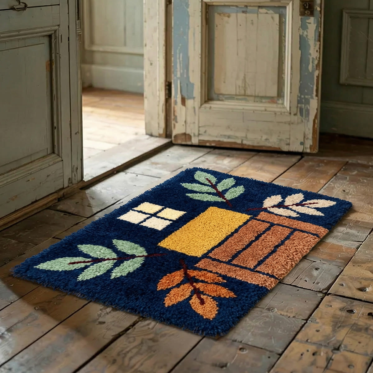 Rubbyoo Knüpfteppich-Set – Abstrakte Kunst | DIY-Schlafzimmerteppich | Handarbeit für Anfänger - image 2