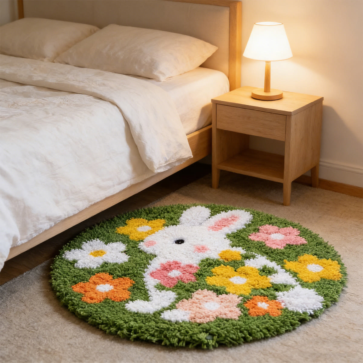 Rubbyoo Knüpfteppich-Set – Blumenhase | DIY-Garnprojekt | Weicher Teppich für Kinder - image 2