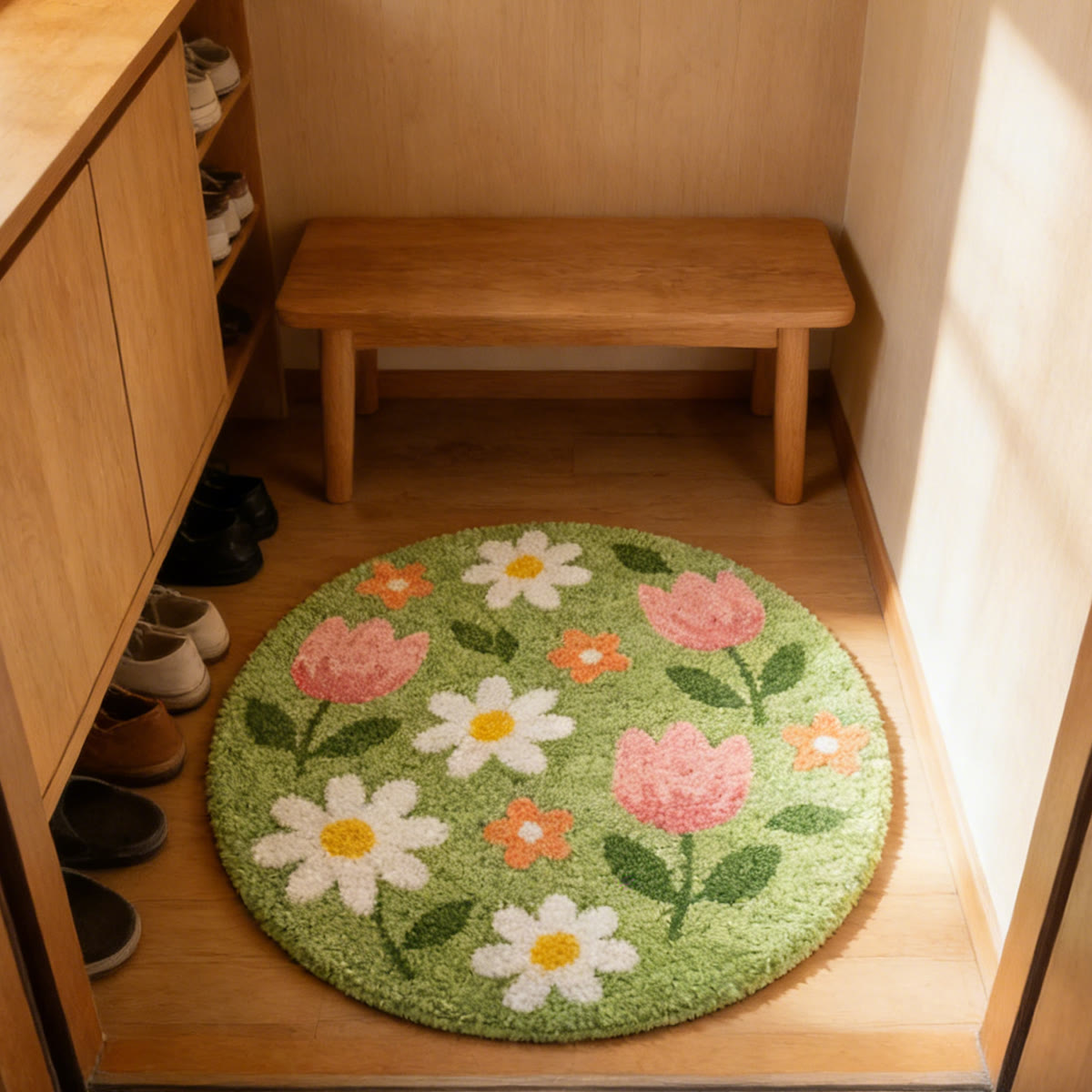 Rubbyoo Knüpfteppich-Set – Strahlende Tulpe | Handgefertigte Blumenkunst | Kreative Wohndekoration - image 3