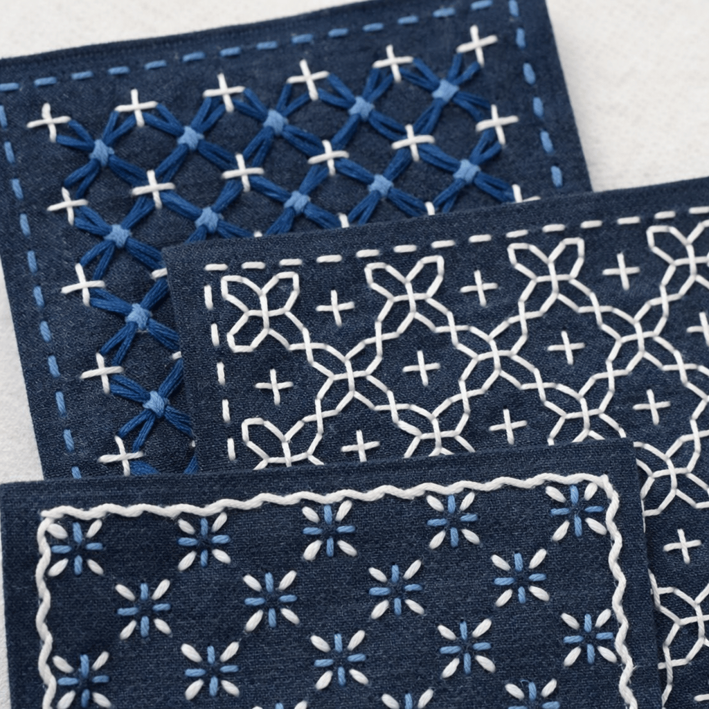 Sashiko-Stickmuster – Sashiko-Quiltschablone | DIY-Geschenkidee für Anfänger - image 2