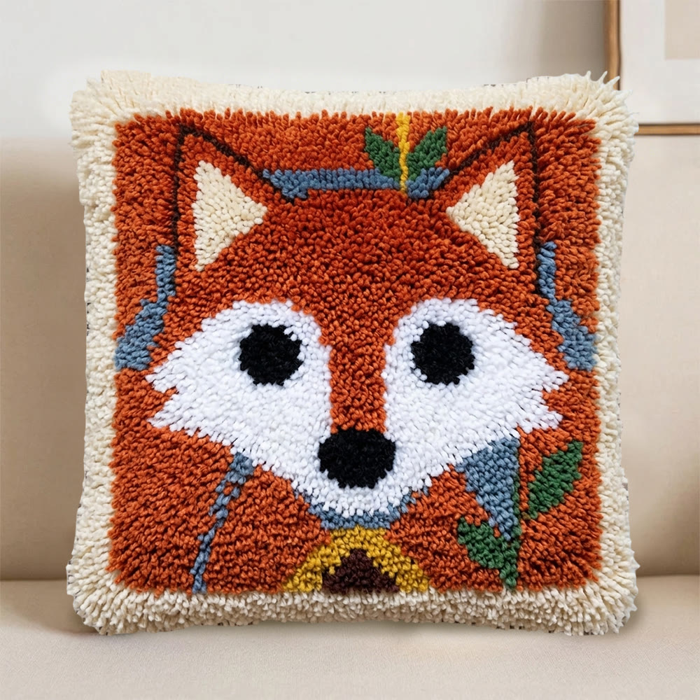 Rubbyoo Knüpfkissen-Set – Waldfuchs | Handgefertigte Wohnzimmerdeko | Einzigartiges Einzugsgeschenk - image 4