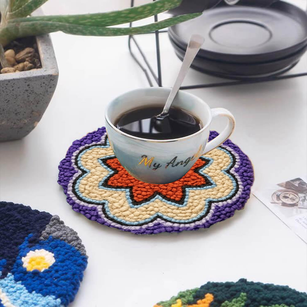 Mandala Bloom Punch Needle Set – Handgefertigte Schreibtischdekoration | Perfektes Bastelprojekt für Anfänger - image 12