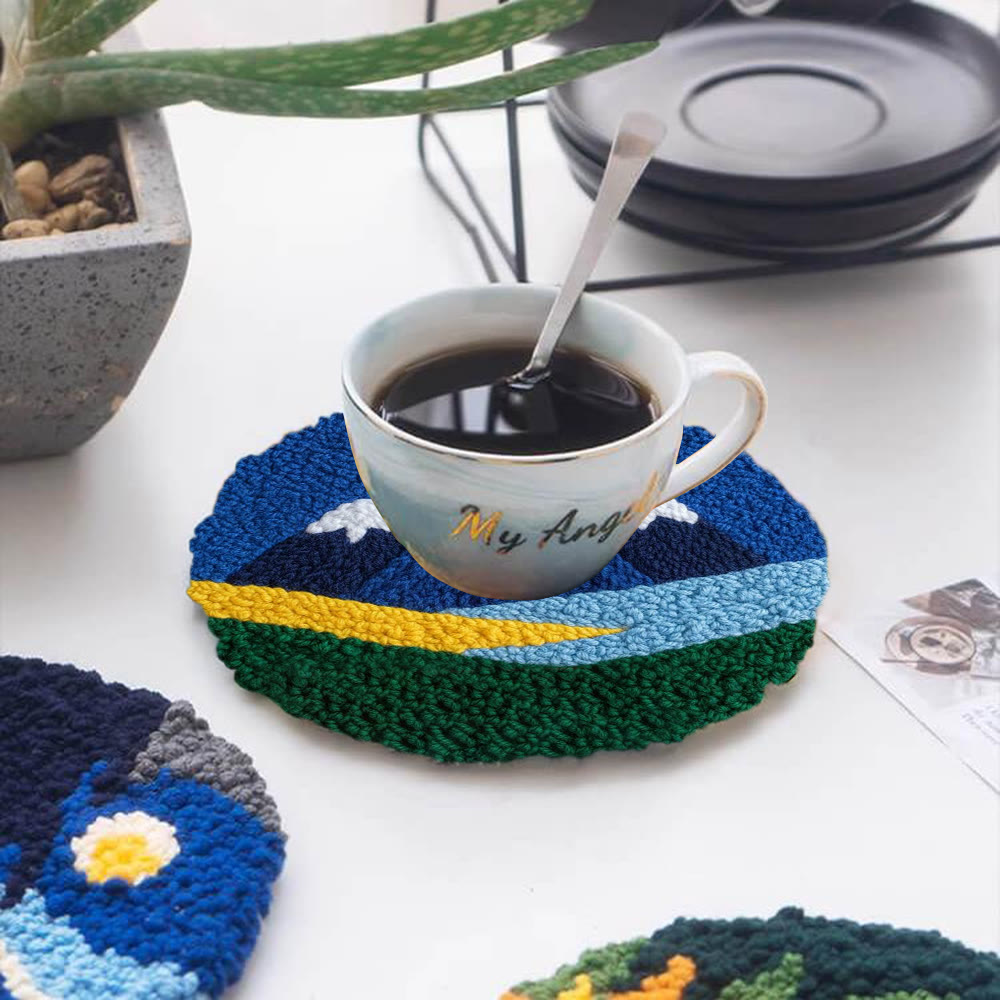 Punch-Needle-Set „Bergtal“ – Landschafts-Garnkunst | Schöne Wanddekoration - image 11