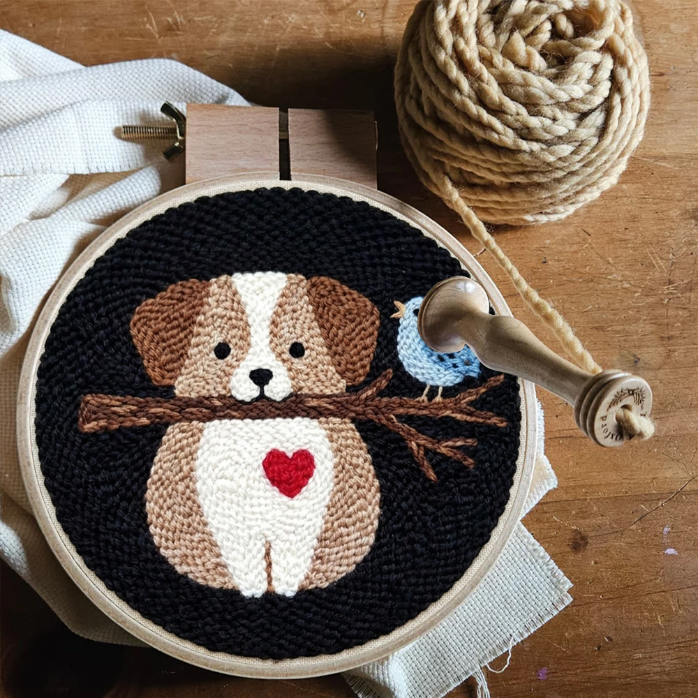 Sweet Puppy Punch Needle Kit - Lovely Animal Handicraft | Perfect Gift For Dog Lovers - image 8